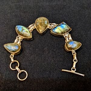 Labradorite Sterling Silver Bracelet